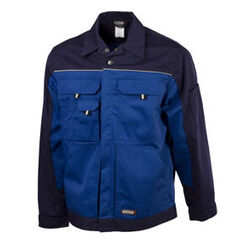 BLOUSON DE TRAVAIL LUGANO BICOLORE PC 245gr ROY/MARINE