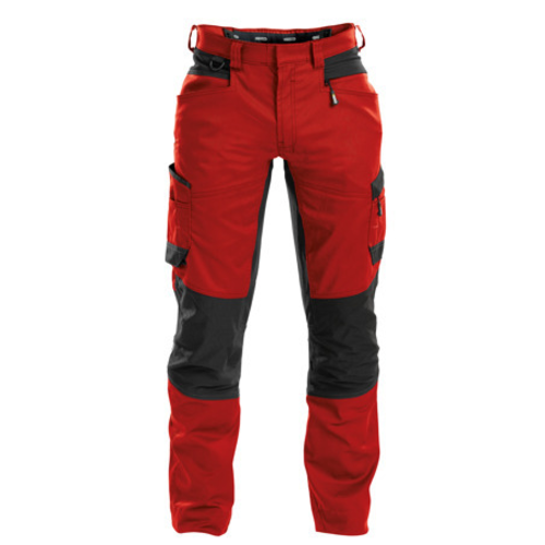 PANTALON DE TRAVAIL HELIX ROUGE/NOIR AVEC CORDURA STRETCH PC 245G