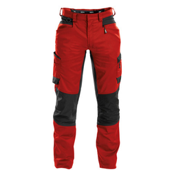 PANTALON DE TRAVAIL HELIX ROUGE/NOIR AVEC CORDURA STRETCH PC 245G