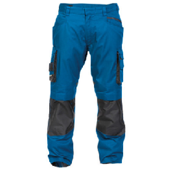 PANT DE TRAVAIL NOVA BICOLORE PC 250g BLEU /GRIS+POCHE GENOU