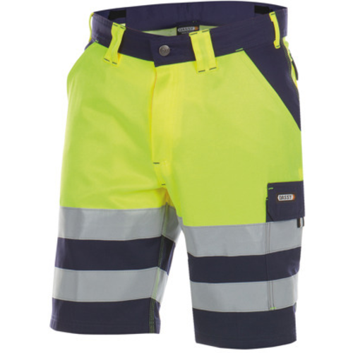 SHORT DE TRAVAIL HV MARINE/JAUNE VENNA