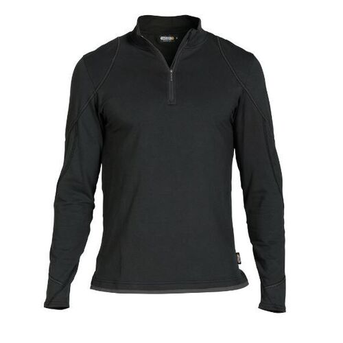 T.SHIRT ML SONIC NOIR/GRIS COTON/ELASTHANE 220 GR