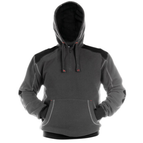 SWEAT A CAPUCHE INDY CP+RENFORT CANVAS GRIS/NOIR