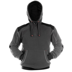 SWEAT A CAPUCHE INDY CP+RENFORT CANVAS GRIS/NOIR