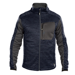 VESTE INTERM&Eacute;DIAIRE CONVEX BLEU AZUR/GRIS 100% POLYESTER