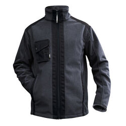 VESTE POLAIRE  DNA CROFT GRIS/NOIR TRIPLE COUCHE RENFORCEE CANVAS