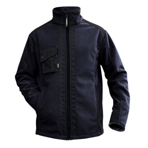 VESTE POLAIRE  DNA CROFT MARINE/NOIR TRIPLE COUCHE RENFORCEE CANVAS