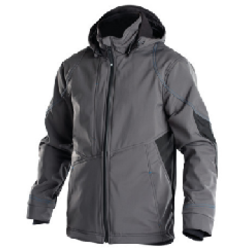 VESTE GRAVITY SOFTSHELL BICOLORE GRISE