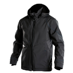 VESTE GRAVITY SOFTSHELL BICOLORE NOIR REF. 300396