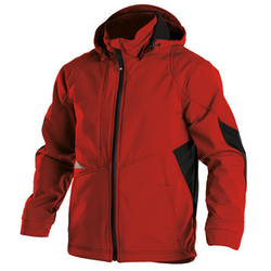 VESTE GRAVITY SOFTSHELL BICOLORE ROUGE/NOIR