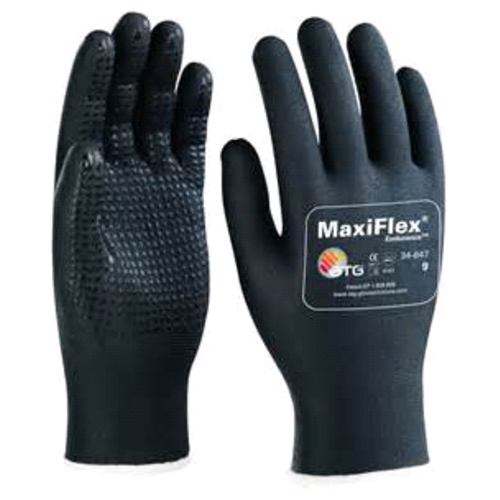 GANT SUR CAVALIER MAXIFLEX+ Tout Enduit PU/Nitril Sur Nylon/Lycra REF.42-847