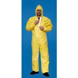 COMBINAISON X PRO C TYCHEM JAUNE Avec Capuche Ferm.&agrave; Glissi&egrave;re R&eacute;f.CC40JX