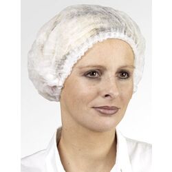 CHARLOTTE RONDE A VISIERE POLYPRO BLANC BOITE DE 100 R&eacute;f : 45640