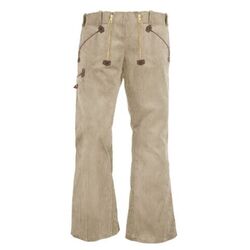 PANTALON ALFONS VELOURS BEIGE CP 530 GR EVASE   REF.4000413