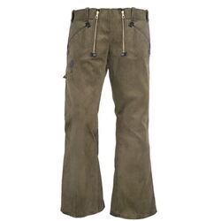 PANTALON ALFONS VELOURS BRUN OLIVE CP 530 GR EVASE   REF.4000414