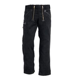 PANTALON ARTUR NOIR CORPORATIF VELOURS JONC 530GR REF.40008