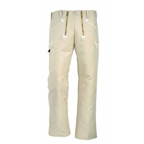 PANTALON HUBERT COTON MOLESKINE ECRU 520GR REF.70008 10