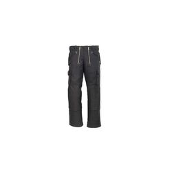 PANTALON NILS  NOIR CANVAS CP 310GR P0CHES GENOUX CORDURA REF 11086 20