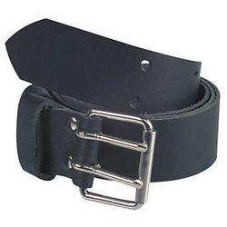 CEINTURON CUIR NOIR BLOUCLE 2 LANCES REF NC32