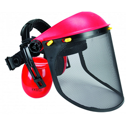 SET DE DEBROUSSAILLAGE (Coiffe+Visi&egrave;re+Antibruit) JAUNE R&eacute;f.TT003