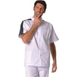 TUNIQUE HOMME STEEVE PC MC Boutons Pression