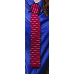 CRAVATE EN MAILLE BOUT CARRE BOLIVAR 100% POLYESTER REF.T590/591