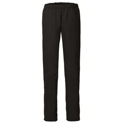 PANT CUISINE REGLISSE NOIR TAILLE ELASTIQUE/BAS REGLABLE REF.1REG