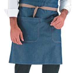 TABLIER COURT ARRAS JEAN INDIGO TAILLE UNIQUE CV REF.9ARRCV