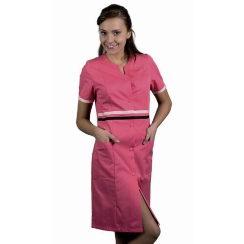 BLOUSE  MANCHES COURTES LOUISE PC FUCHSIA