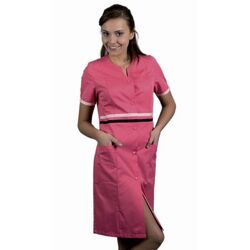 BLOUSE  MANCHES COURTES LOUISE PC FUCHSIA