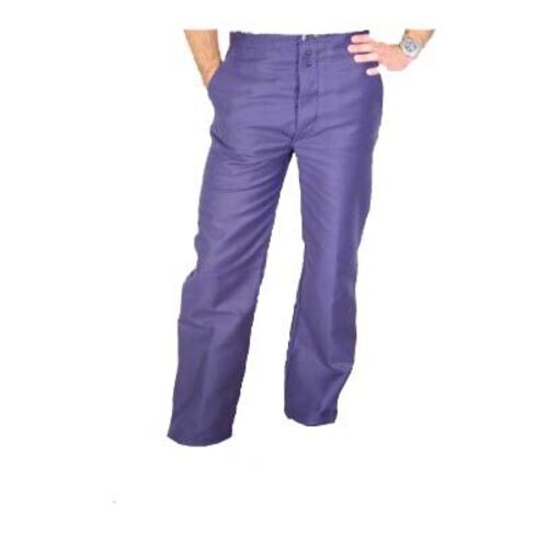 PANT DROIT A PASSANTS MOLESKINE MARINE R&eacute;f.01400