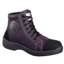 CHAUSS.SECU. LIBERTINE FEMME HAUTE CUIR PRUNE  COMPOSITE S3 SRC