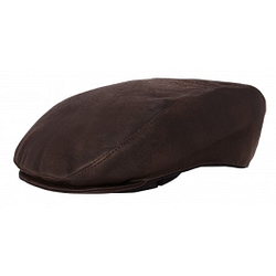 CASQUETTE MARRON AUTHENTIQUE 100% CUIR REF.  0633 9999 241