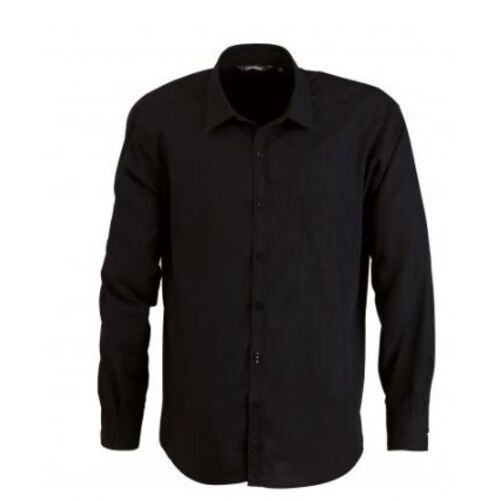 CHEMISE SERVEUR HOMME ML PC NOIR R&eacute;f.0601 9000 279