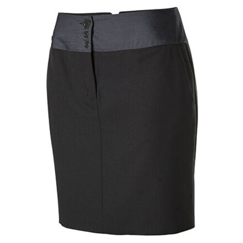 JUPE DE SERVICE NOIR FEMME  FIT N BLUE 100%POLYESTER REF 0211