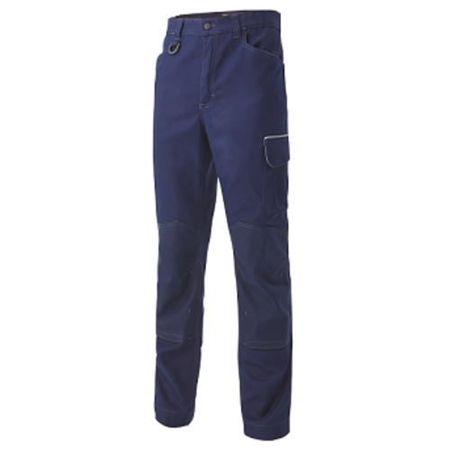 PANTALON GAMMEX MARINE CANVAS PC 65/35+POCHE GENOU GRS r&eacute;f 1181