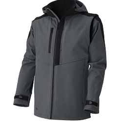 SOFTSHELL GAMMEX CHARCOAL/NOIR MANCHES  AMOVIBLES REF 0133