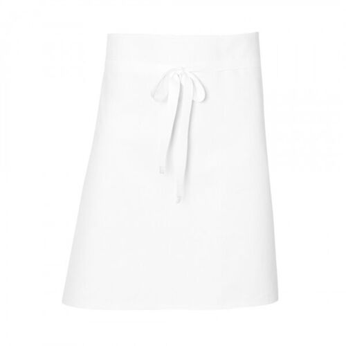 TABLIER SANS BAVETTE COTON BLANC R&eacute;f.4803/PORTO 90CM