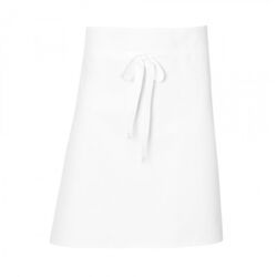 TABLIER SANS BAVETTE COTON BLANC R&eacute;f.4803/PORTO 90CM