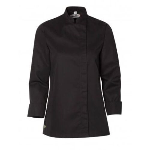 VESTE DE CUISINE FEMME BAMA ML PC NOIRE REF 3576