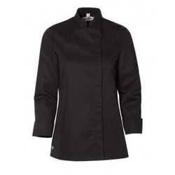VESTE DE CUISINE FEMME BAMA ML PC NOIRE REF 3576