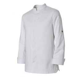 VESTE DE CUISINE ZEF BLANC HOMME ML POLY/COTON REF.0513