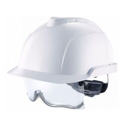 CASQUE VGARD V930 VENTILE SURLUNETTE INTEGREES BLANC+BADGE REF GVC1A