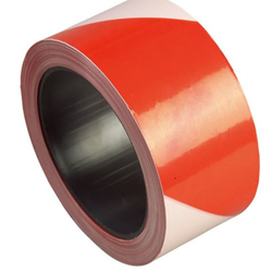 RUBALISE DE SIGNALISATION BLANC ROUGE 100 M x 50mm