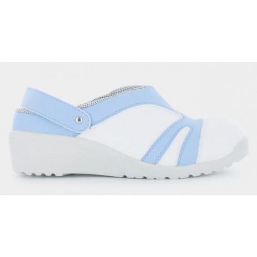 SABOT SECURITE FIONA MICRFIBRE BLANC/BLEU