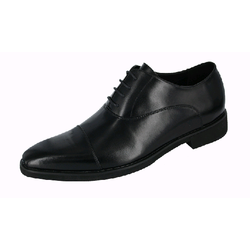 CHAUSS SERVICE PATRICE/NCHIC HOMME A LACET CUIR NOIR EN20347