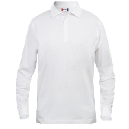 POLO HOM LINCOLN CLASSIC ML MAILLE PIQUEE COTON BLANC 200g/m� R&eacute;f.028245