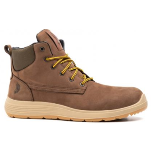 CHAUSS.SECU.HAUTE FUZE EN NUBUCK MARRON S3 CI HI SRC