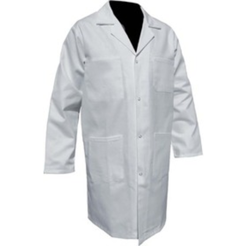 BLOUSE MIXTE ML 100% COTON BLANC A PRESSIONS 12AP110