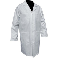 BLOUSE MIXTE ML 100% COTON BLANC A PRESSIONS 12AP110